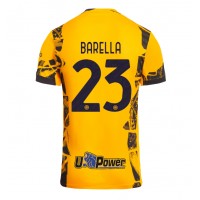 Maglia Calcio Inter Milan Nicolo Barella #23 Terza Divisa 2024-25 Manica Corta